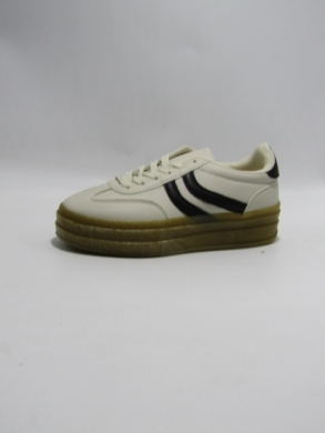 Buty sportowe damskie na płaskim (36-41) 6487 BEIGE