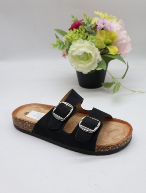 Klapki damskie na płaskim (36-41) SU035 BLACK