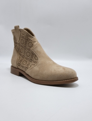 Botki damskie na płaskim (36-41) H192 KHAKI