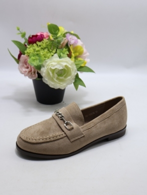 Mokasyny damskie na płaskim (36-41) H8-1053 KHAKI