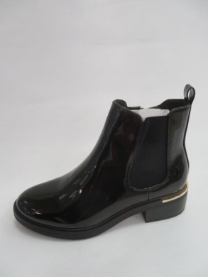 Botki damskie jesienne na płaskim (36-41) D-13 BLACK