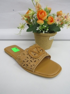 Klapki damskie na płaskim (36-41) 5269 KHAKI