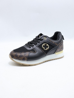 Buty sportowe damskie na płaskim (36-41) J-22 BLACK