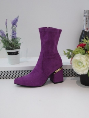 Botki damskie na obcasie (36-41) CLS288 PURPLE