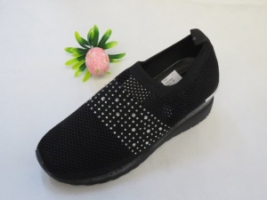 Półbuty damskie na koturnie (36-41) 0589 BLACK