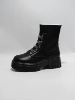 Botki damskie na płaskim (36-41) ZY024 BLACK