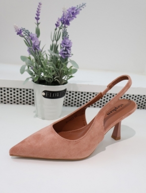 Sandały damskie na szpilce (36-41) P1523 PINK
