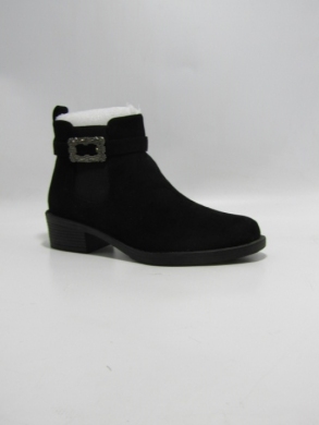 Botki damskie ocieplane na obcasie (36-41) H8-590A BLACK