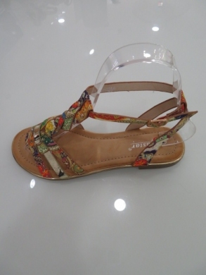 Sandały Damskie na płaskim (36-41) JH128 FLOWER ORANGE