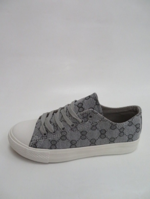 Trampki damskie na płaskim (36-41) 5232 GREY