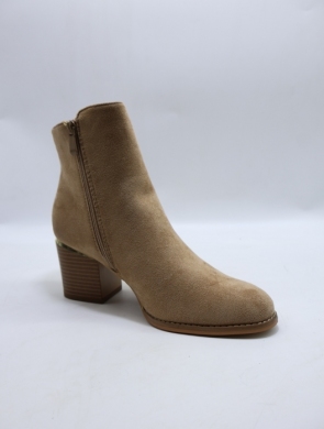 Botki damskie ocieplane na obcasie (36-41) BM65 KHAKI