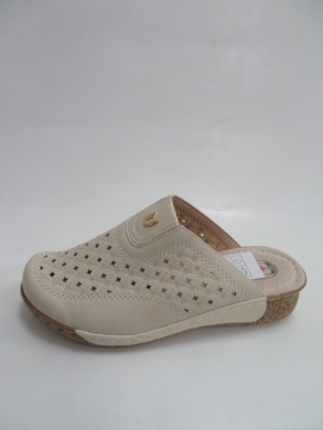 Klapki damskie na płaskim (39-43) DJ6-10 BEIGE