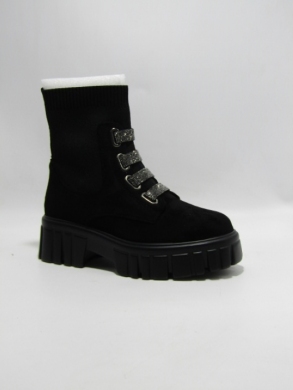 Botki damskie na płaskim (36-41) ZY024 BLACK-A
