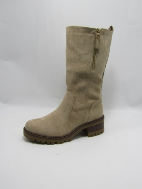 Kozaki damskie ocieplane na obcasie (36-41) LH151 KHAKI