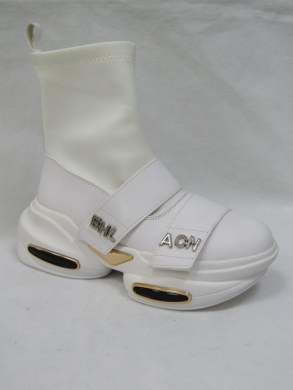 Kozaki damskie na płaskim (36-41) JJ07 WHITE