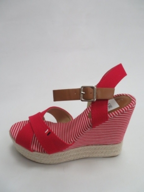 Sandały Damskie na koturnie (36-41) P926 RED