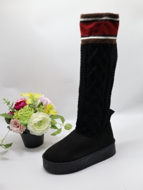 Kozaki damskie na płaskim (36-41) 6469 BLACK