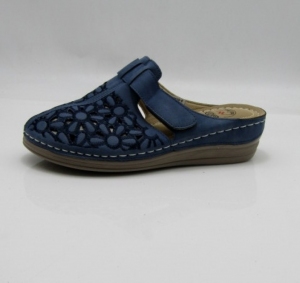 Klapki damskie na koturnie (36-41) 6928-6 BLUE