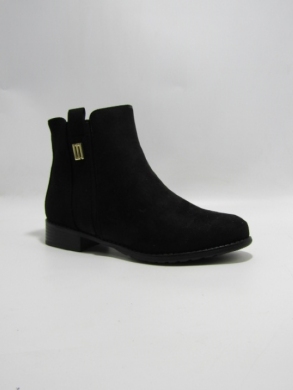 Botki damskie ocieplane na płaskim (36-41) H2178A BLACK