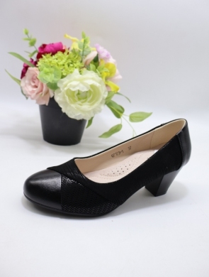Półbuty damskie na obcasie (36-41) Q7173-1 BLACK