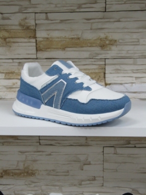 Buty sportowe damskie na płaskim (36-41) 88-179 BLUE