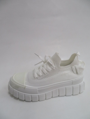 Trampki damskie na koturnie (36-41) 1734 WHITE