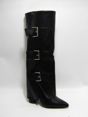 Kozaki damskie na obcasie (36-41) LA3107 BLACK