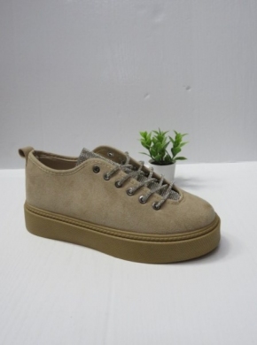 Buty sportowe damskie na płaskim (36-41) BL375 KHAKI