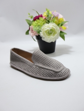 Mokasyny damskie na płaskim (36-41) ANWL-23-4 GREY