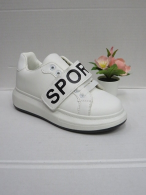 Buty sportowe damskie na płaskim (36-41) XHBD-27 WHITE
