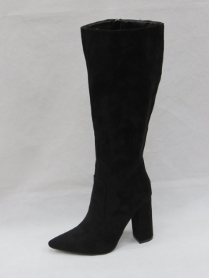 Kozaki damskie jesienne na obcasie (36-41) LA262 BLACK