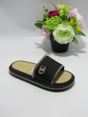 Klapki damskie na płaskim (36-41) 5073 BLACK