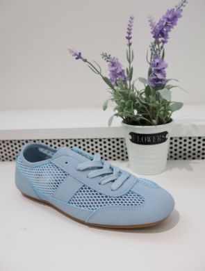 Buty sportowe damskie na płaskim (36-41) 6539 BLUE