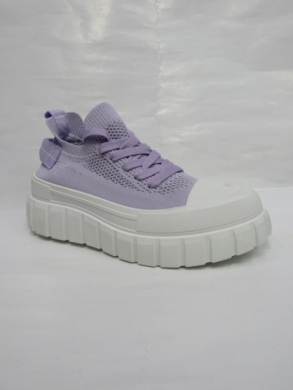 Buty sportowe damskie na koturnie (36-41) BB131 PURPLE
