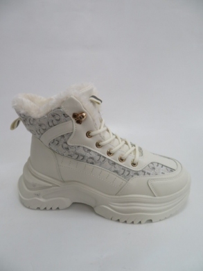 Sneakersy damskie ocieplane wysokie (36-41) 213 BEIGE