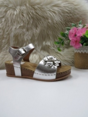 Sandały damskie na koturnie (36-41) TL8-102 SILVER