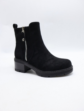 Botki damskie ocieplane na obcasie (36-41) LH183 BLACK