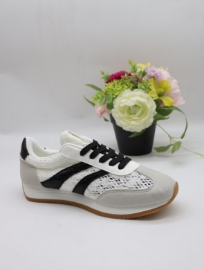 Buty sportowe damskie na płaskim (36-41) 8-252 BLACK