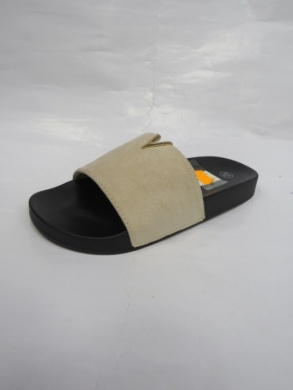 Klapki damskie na płaskim (36-41) LE-525 BEIGE