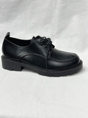 Półbuty damskie na płaskim (36-41) 3231 BLACK