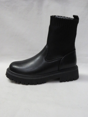 Botki damskie na płaskim (36-41) 8992 BLACK