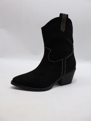 Botki damskie na obcasie (36-41) 9519-GA BLACK