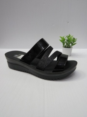 Klapki damskie na koturnie (36-41) 999-25 BLACK