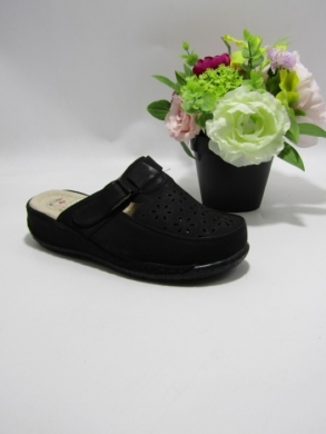 Klapki damskie na koturnie (36-42) 9710 BLACK