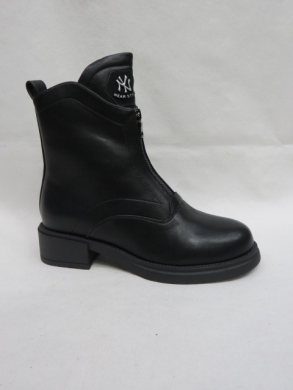 Botki damskie ocieplane na płaskim (36-41) XPL-09 BLACK