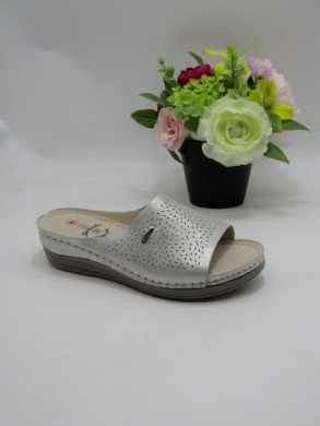 Klapki damskie na koturnie (36-41) 0670 SILVER