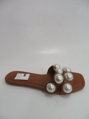 Klapki damskie na płaskim (36-41) F-04 CAMEL