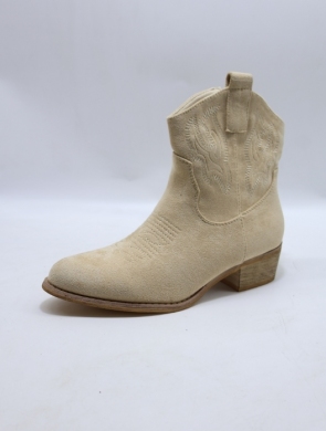 Botki damskie na obcasie (36-41) D8210 BEIGE