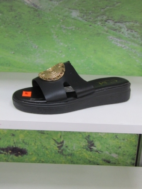 Klapki damskie na płaskim (36-41) 9204 BLACK