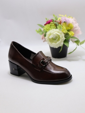 Półbuty damskie na obcasie (36-41) YCC-162 BROWN
